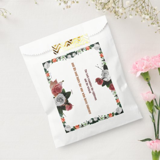 Psalm 11:5, No Violence Bedankzakje (Gezegeld)