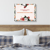 Psalm 11:5, No Violence Canvas Afdruk (Insitu (Slaapkamer))