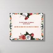 Psalm 11:5, No Violence Canvas Afdruk (Voorkant)