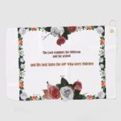 Psalm 11:5, No Violence Golfhanddoek (Horizontaal)