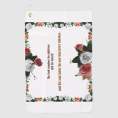 Psalm 11:5, No Violence Golfhanddoek (Voorkant)