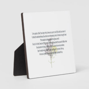 PSALM-11, I took schuilge in the Lord, Floral Fotoplaat