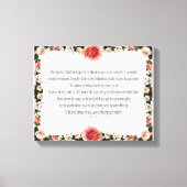 Psalm 11, ik heb een schuilplaats in de Heer Canvas Afdruk (Voorkant)