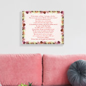 Psalm 11, Schrift, Bijbelversie, Canvas Afdruk (Insitu (Woonkamer))