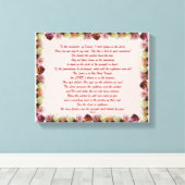 Psalm 11, Schrift, Bijbelversie, Canvas Afdruk (Insitu (Houten vloer))