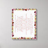 Psalm 11, Schrift, Bijbelversie, Canvas Afdruk (Voorkant)