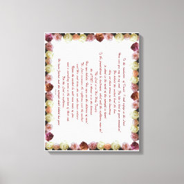 Psalm 11, Schrift, Bijbelversie, Canvas Afdruk