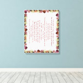 Psalm 11, Schrift, Bijbelversie, Canvas Afdruk (Insitu (Houten vloer))