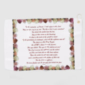 Psalm 11, Schrift, Bijbelversie, Golfhanddoek (Horizontaal)