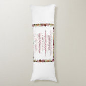 Psalm 11, Schrift, Bijbelversie, Lichaamskussen (Voorkant Verticaal)