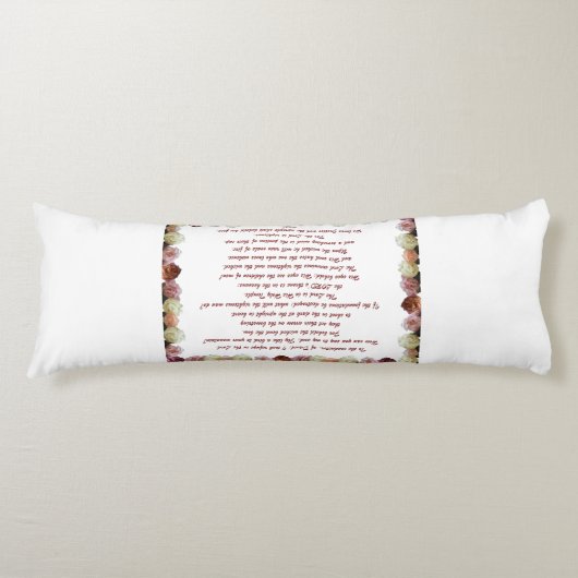 Psalm 11, Schrift, Bijbelversie, Lichaamskussen (Voorkant)