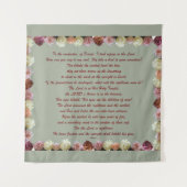 Psalm 11, Schrift, Bijbelversie, Wandkleed (Voorkant (horizontaal))