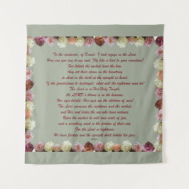 Psalm 11, Schrift, Bijbelversie, Wandkleed