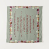 Psalm 11, Schrift, Bijbelversie, Wandkleed (Voorkant)