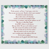 Psalm 11 Schriftkunst - Vertrouwen in de Heer Cadeaupapier (Vlak)