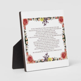 Psalm 11 Schriftkunst - Vertrouwen in de Heer Fotoplaat