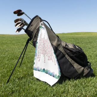 Psalm 11 Schriftkunst - Vertrouwen in de Heer Golfhanddoek