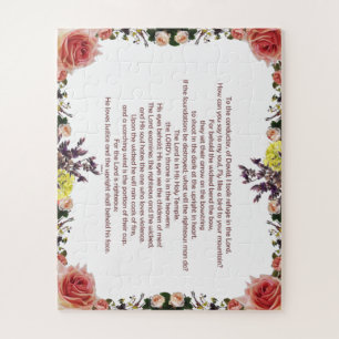 Psalm 11 Schriftkunst - Vertrouwen in de Heer Legpuzzel