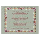 Psalm 11 Schriftkunst - Vertrouwen in de Heer Tafelkleed (Voorkant (Horizontaal))