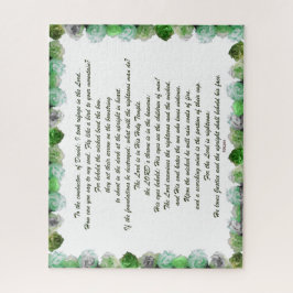 Psalm 11 Schriftontwerp voor de Verzen Legpuzzel