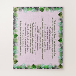 Psalm 11 Schriftontwerp voor de Verzen Legpuzzel