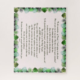 Psalm 11 Schriftontwerp voor de Verzen Legpuzzel