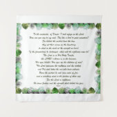 Psalm 11 Schriftontwerp voor de Verzen Wandkleed (Voorkant)