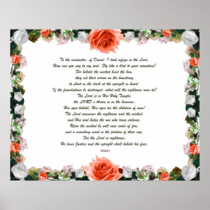 Psalm 11 Schriftuur Kunst - Goddelijke Rechtvaardi Poster
