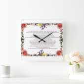 Psalm 11, The Lord Loved Justice Vierkante Klok (Huis)