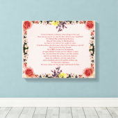 psalm 11 van David tot dirigent; Canvas Afdruk (Insitu (Houten vloer))