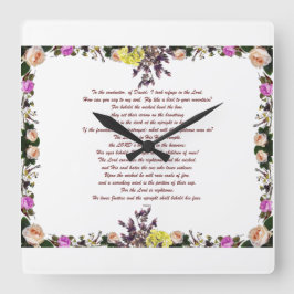 Psalm 11, vliegen als een vogel naar je berg, vierkante klok