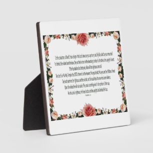 PSALM-11, Zie de Kinderen van Mannen, Roze Floral Fotoplaat