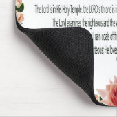 PSALM-11, Zie de Kinderen van Mannen, Roze Floral Muismat (Hoek)