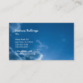 Psalm 121; 1-2 | Christelijk blauw Visitekaartje (Achterkant)