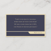 Psalm 121; 1-2 | CHRISTELIJK INSPIREREND Visitekaartje (Achterkant)