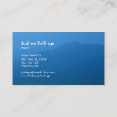 Psalm 121; 1-2 | Christelijk kruis gloeien Visitekaartje (Achterkant)