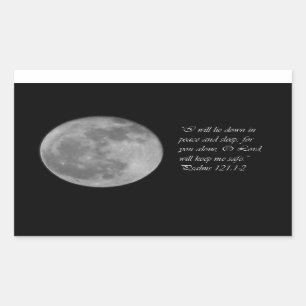 Psalm 121:1-2 Maan Christelijke Sticker