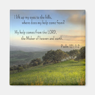 Psalm 121:1-2 * Magnet * Ik til mijn ogen op