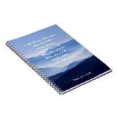 Psalm 121:1-2 Mijn hulp komt van de LORD Notitieboek (Rechterzijde)