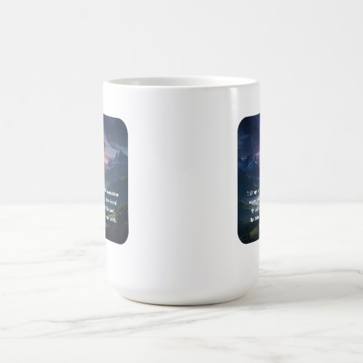 Psalm 121:1-2 mountain sunrise Christian Faith Koffiemok (Center)