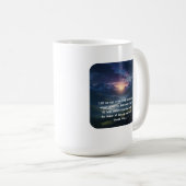 Psalm 121:1-2 mountain sunrise Christian Faith Koffiemok (Voorkant rechts)