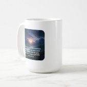 Psalm 121:1-2 mountain sunrise Christian Faith Koffiemok (Voorkant links)