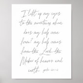 Psalm 121:1-2 script poster (Voorkant)