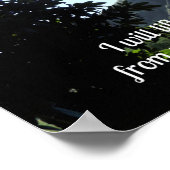 Psalm 121:1 Ik zal mijn ogen optillen naar de mijn Poster (Hoek)