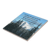 Psalm 121:1 Ik zal mijn ogen optillen... Tegeltje (Zijkant)