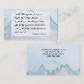 Psalm 121 1and 2 Church Visitekaartje (Voorkant / Achterkant)