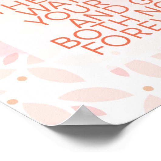 Psalm 121:7-8 Heer zal u tegen Harm houden Poster (Hoek)