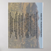 Psalm 121-beschermingsverklaring Poster (Voorkant)