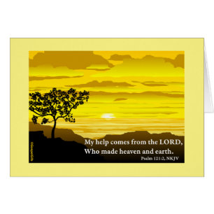 Psalm 121 Blank-briefkaart