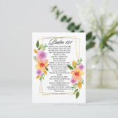 Psalm 121 Geometrisch Lijst Briefkaart (Staand voorkant)